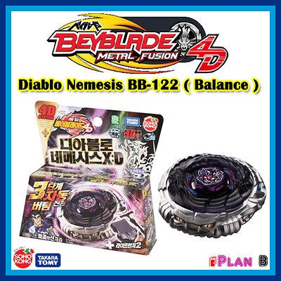 Toupie Beyblade Metal Fusion Masters 4D Diablo Nemesis XD BB 122 