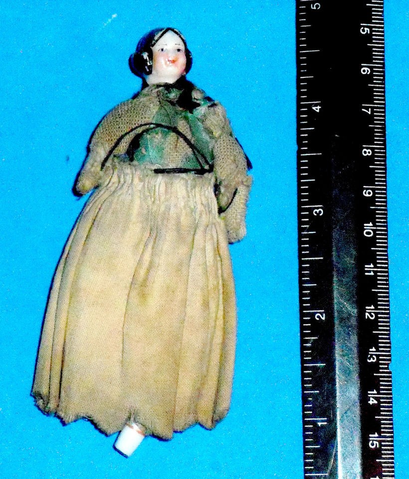 Female Doll with Porcelain Head, 1860s (Civil War Era) , 4