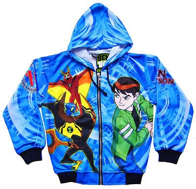 BEN 10 Alien Force Ultimate JACKET Blue Coat Top Kids Boys Clothes NEW 