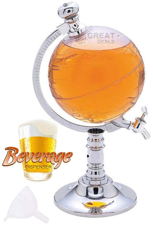   Beverage Dispenser Beer Drink 65 oz Tap Bar Liquor 1/2 Gallon World