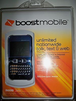 Sanyo Juno Boost Mobile   Prepaid Phone, NO Contract BRAND NEW 