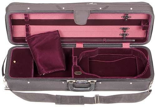 Bobelock Double Violin Viola C​ello Wine Velour Bow Case