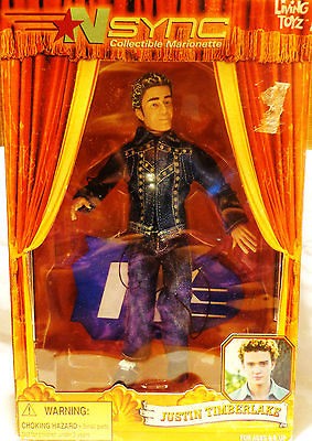 NSYNC JUSTIN TIMBERLAKE COLLECTIBLE MARIONETTE 10 TALL NIB