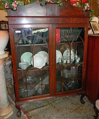   BAKER FURNITURE 33 PAINE MAHOGANY CHINA COLLECTION CABINET BOOKCASE