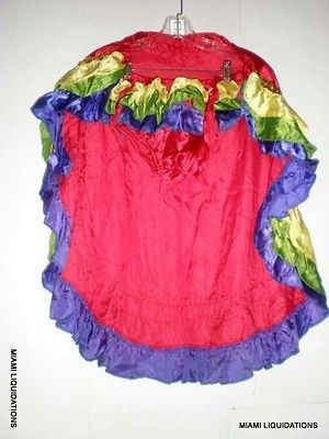 Costume Brazilian Samba dancer Back Tail Skirt Teen Girl Halloween 