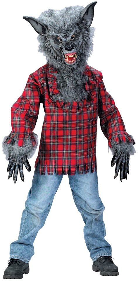 Full Moon Werewolf Child Boys Wolfman Halloween Costume