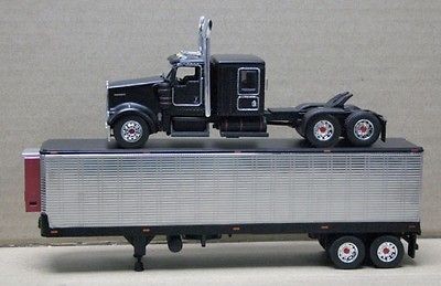 DCP ISSUED RAT ROD KENWORTH W900 CHROMED VINTAGE REFRIGERATED TRAILER 