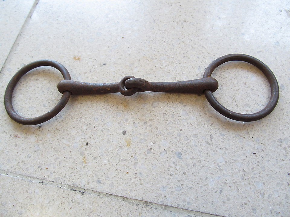 Antique Horse Bridle Bit Old Western Tack Equestrian Metal