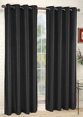 black window curtains in Curtains, Drapes & Valances