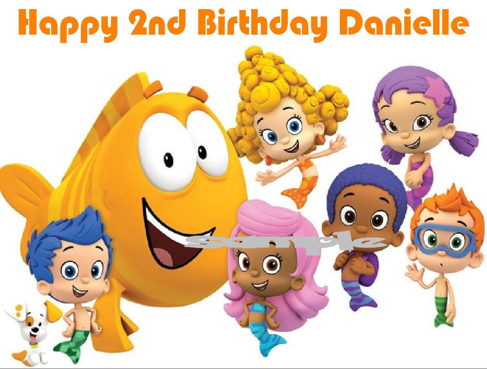 BUBBLE GUPPIES EDIBLE CAKE IMAGE CAKE TOPPER DECORATION