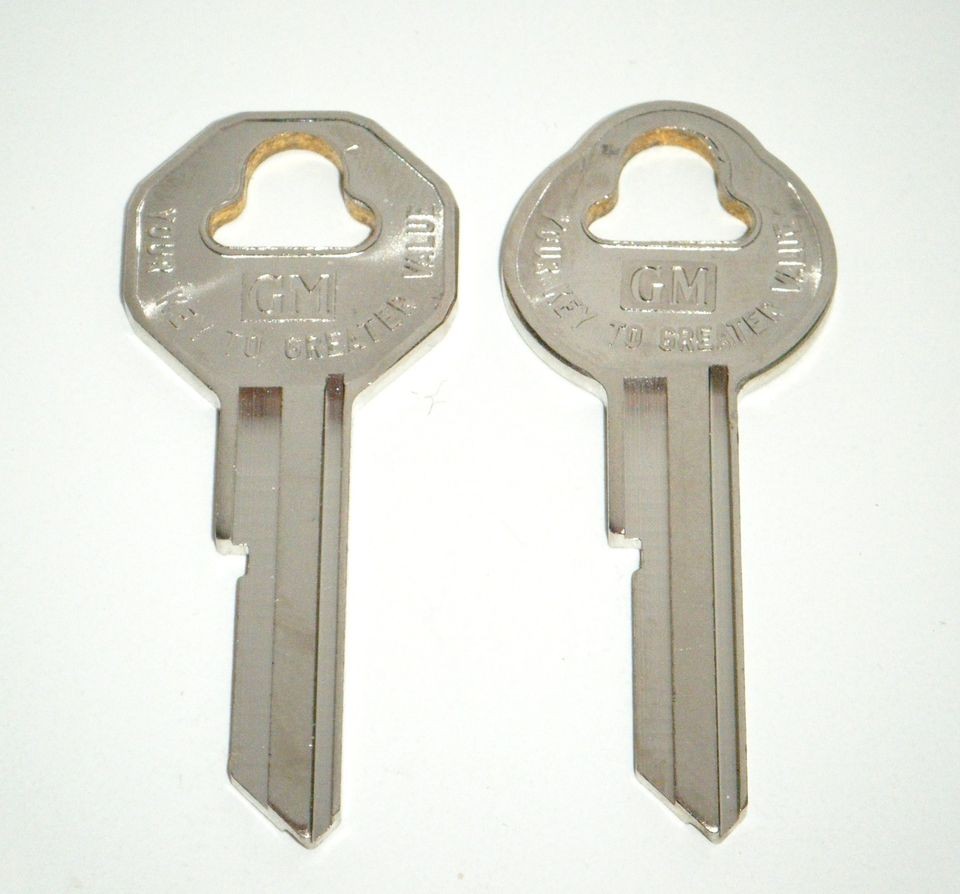 Cadillac Coupe De Ville Key Blanks 1962 1963 1964 1965 1966 OEM Keys 