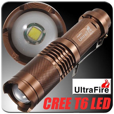   12W 1600lm CREE XML T6 LED Zoomable Flashlight Torch Lamp Zoom in&out