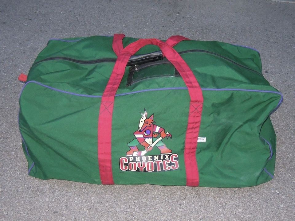   USED PHOENIX COYOTES NHL Pro Stock Return GOALIE Hockey EQUIPMENT BAG