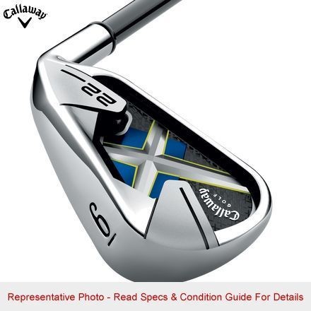 Callaway Golf LH X 22 Mens 5 Iron X 22 Steel Uniflex Std(Black)