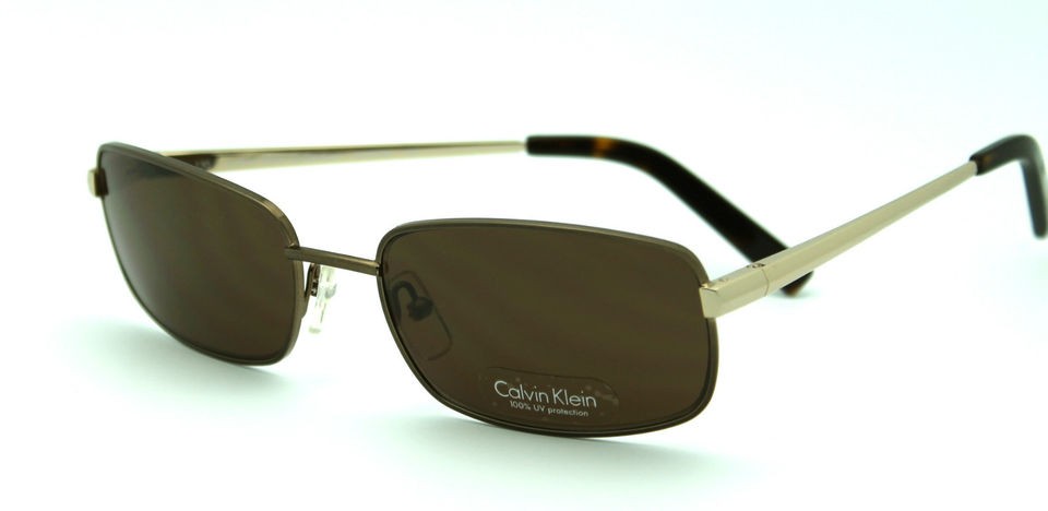 CALVIN KLEIN CK7414S 259 New SATIN BROWN GOLD 56/18 Authentic MEN 