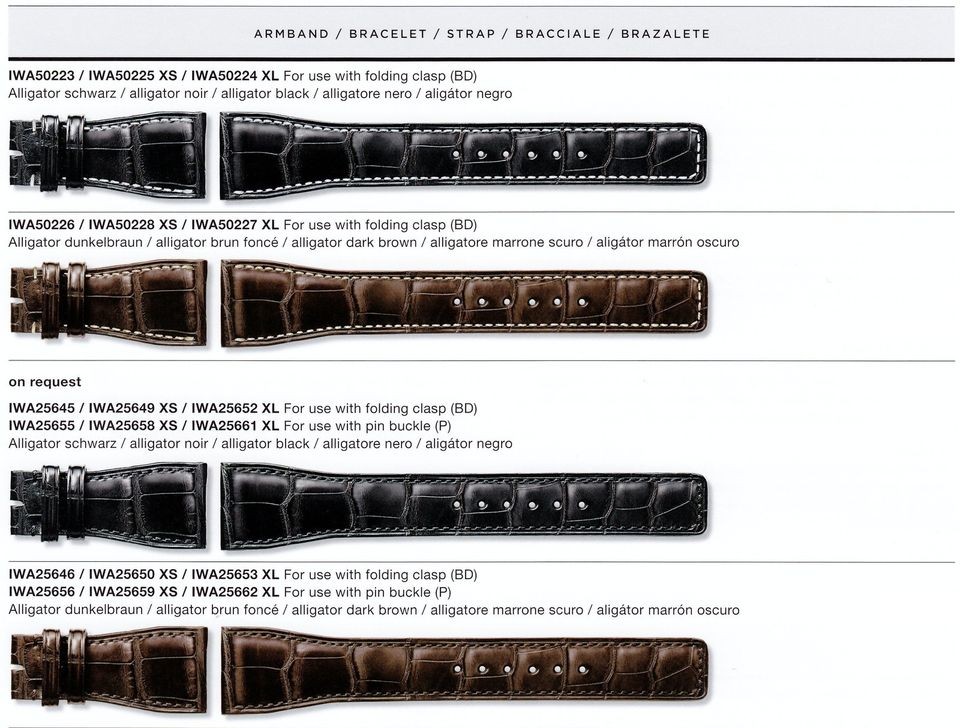   straps for your IWC Da Vinci Perpetual calendar digital date 3761A