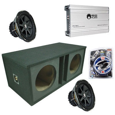 KICKER CAR STEREO DUAL 12 CVX12 VENTED SPEAKER SUB BOX RE AUDIO 