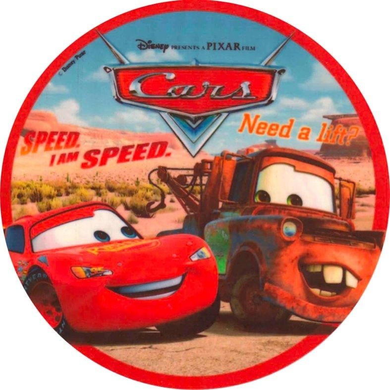 DISNEY CARS LIGHTNING MCQUEEN  EDIBL​E IMAGE CAKE ICING