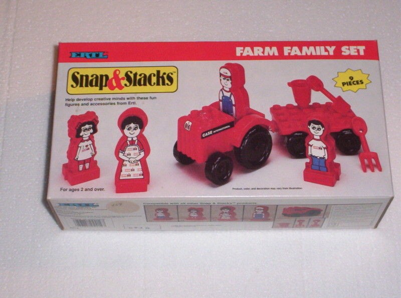 ERTL Snap & Stacks, Farm Family Set, Lego, 9 Piece