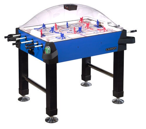 Carrom Blue Signature Stick Hockey w/Legs Arcade Game Dome Bubble 