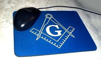 NEW LIGHT MASONIC FREE MASON MOUSE PAD MOUSEPAD FREEM​ASON GIFT,1/8 