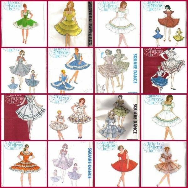  Authentic Patterns #325 - Ladies' Square Dance Dress