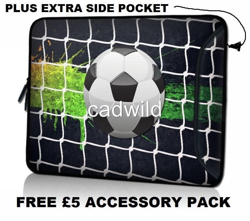   FOOTBALL SLEEVE BAG CASE FITS FITS LEXIBOOK JUNIOR TABLET & £5 ACCS