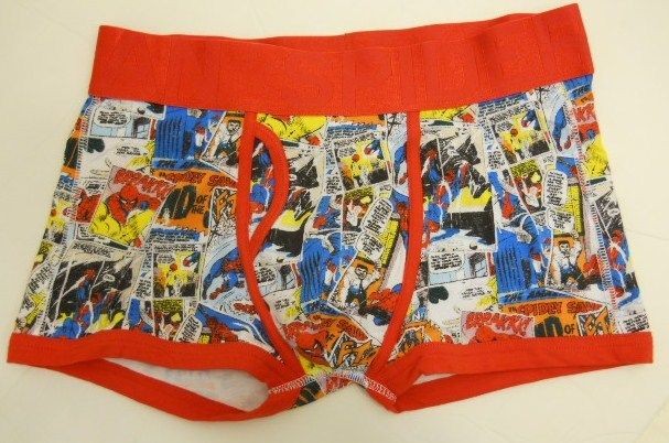   Boxer Briefs Underwear Spiderman Comic Strip Book Size S M L NWT