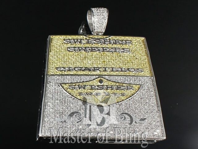 Iced Out Lab Diamond Pendant Custom Swisher Sweets Free Franco 