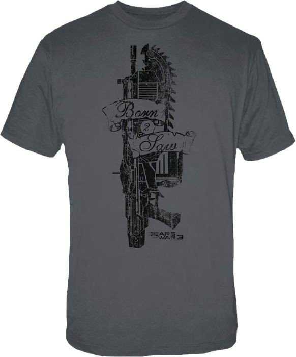 GEARS OF WAR Born 2 Saw Male T Shirt Medium M Size BRAND NEW