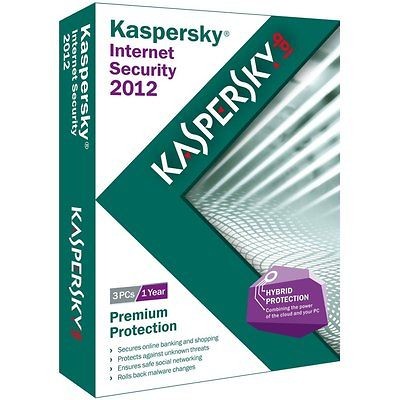   Internet Security 2012 Retail CD 3 PCs AntiVirus Free Upgr. 2013