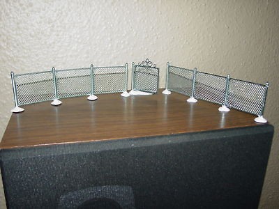 Dept. 56 Chain Link Fence with Gate for any village