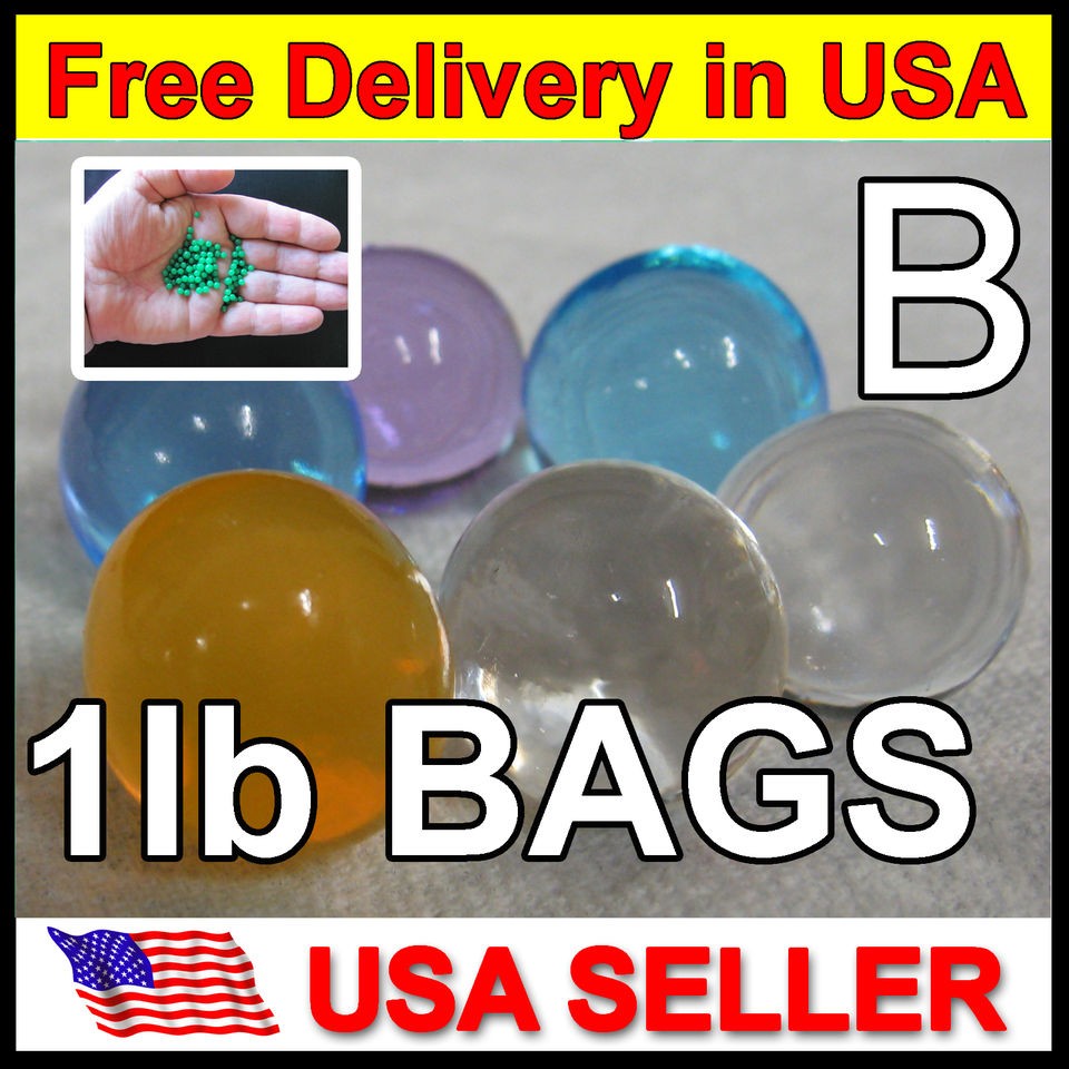   Bulk 1lb B Grade Gel Balls Plants or Wedding Centerpieces to Clear