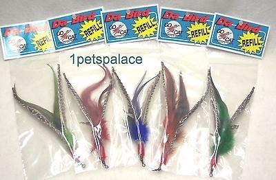 guinea REFILLS for Da Bird feather wand cat toy toys refill GO CAT