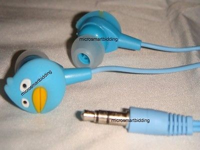   ear BLUE BIRD Earphones earbuds for iPod iPhone  NDS game PLAYERS