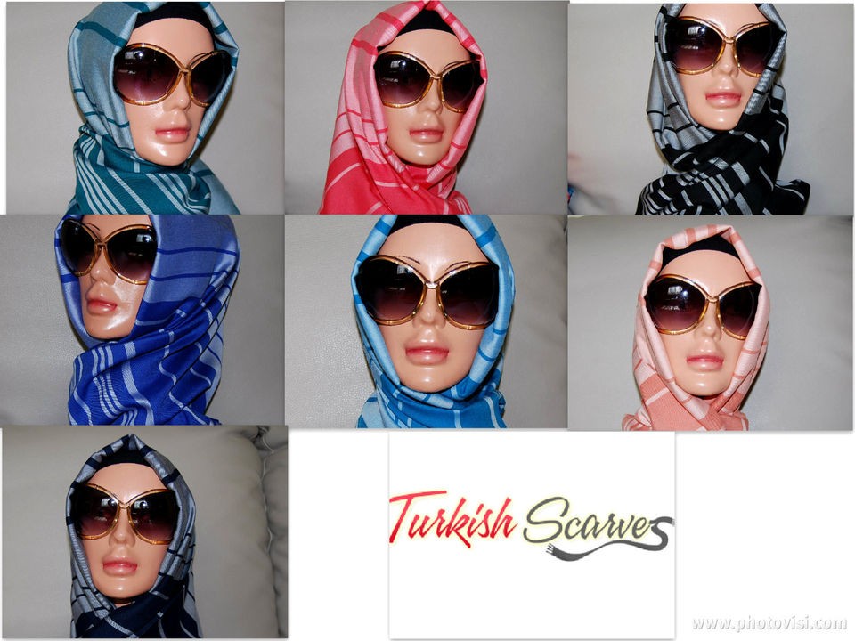   DESIGN SILK SATIN 24X65 SCARF/HIJAB/TU​RBAN/SHAWL/WRA​P MUSLIM