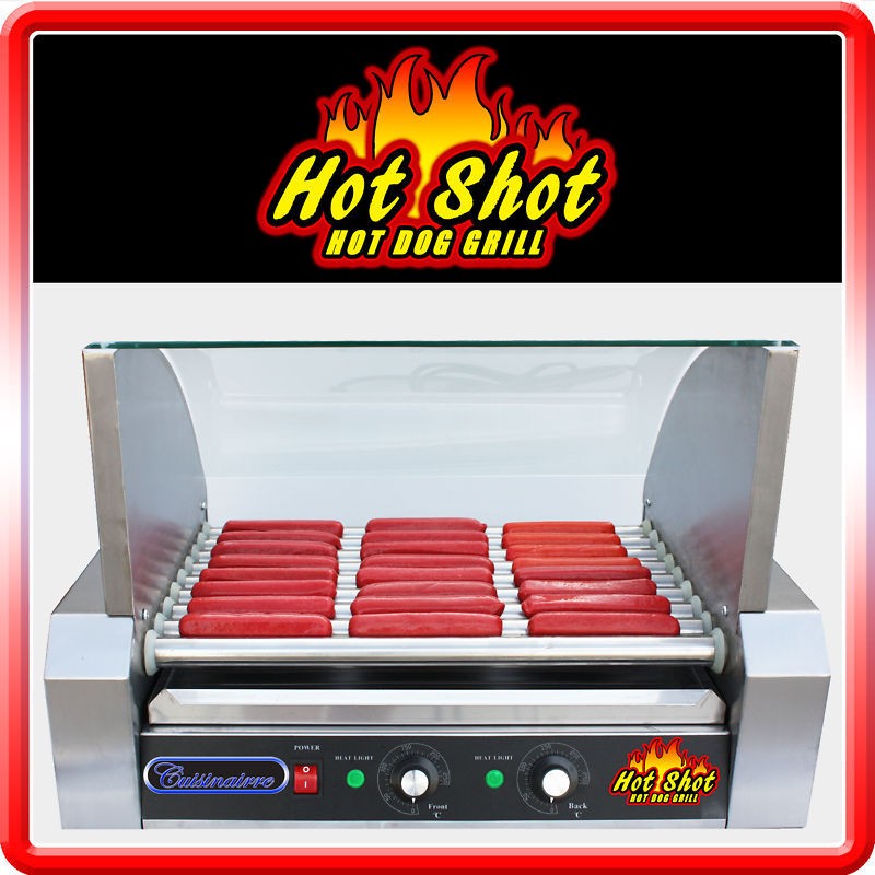 COMMERCIAL 24 HOTDOG HOT DOG ROLLER GRILL MAKER MACHINE