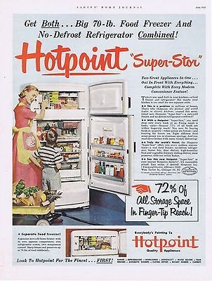 1952 =VINTAGE AD   HOTPOINT REFRIGERATOR #6