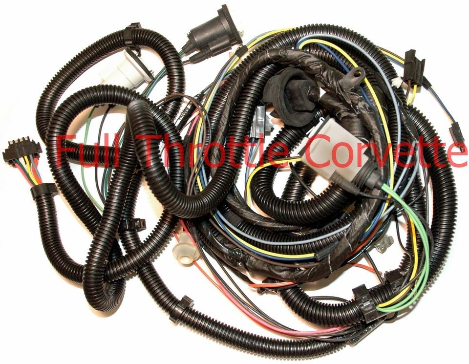 1980 Corvette Rear Body Wiring Harness Without Rear Window Defrost 