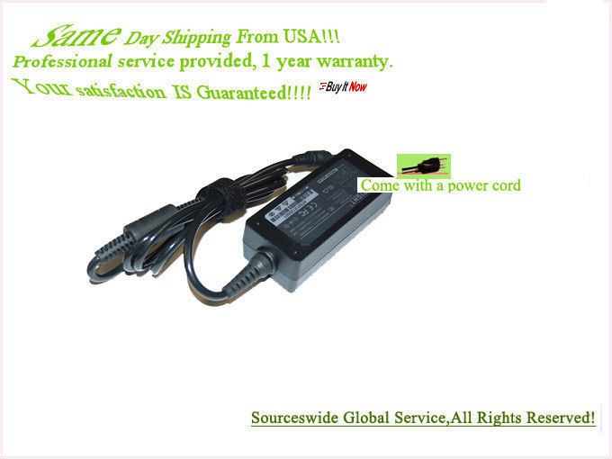 AC ADAPTER FOR HP Mini 110 1115CA Netbook BATTERY CHARGER POWER CORD 