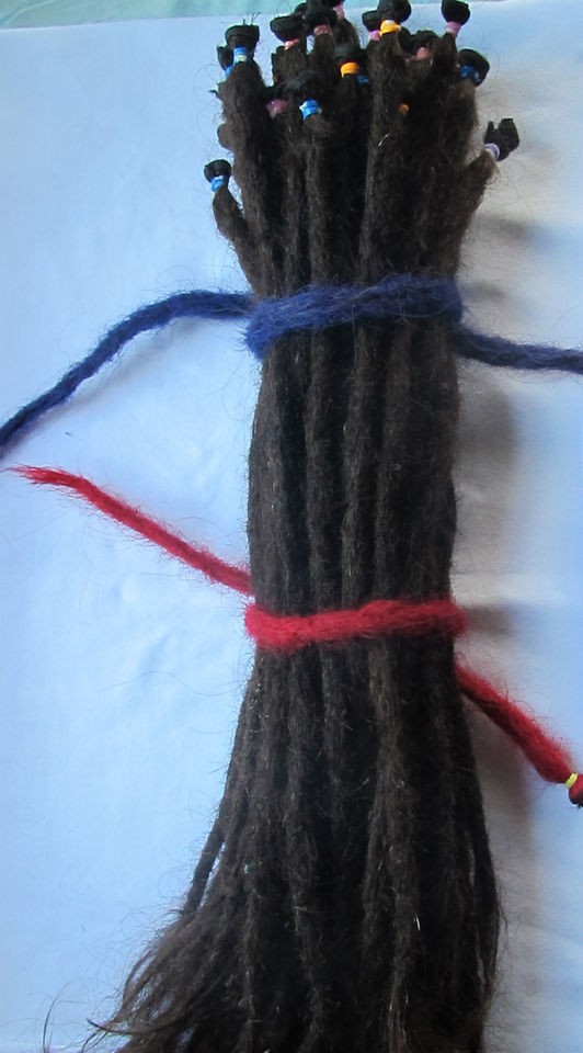 10 X Human Hair Crochet Dreadlock Extension