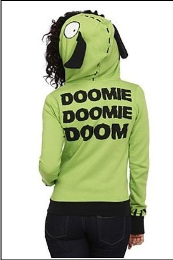 Invader Zim I Am Gir Costume Giant Zipper Zip Front Jacket Hoodie 