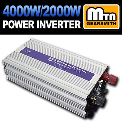   MAX/ 2000W Watts 12V DC to AC Power Inverter 2000 Watts SUV Truck RV