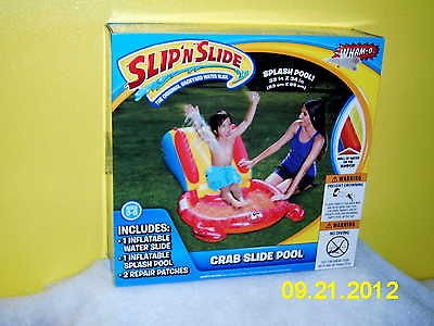 WHAM O SLIP N SLIDE CRAB SLIDE POOL KIDDIE INFLATABLE WATER SLIDE[NIB]