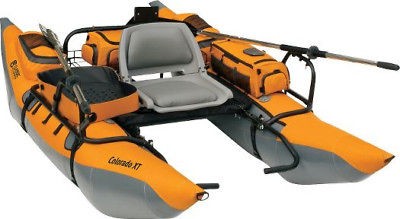 COLORADO XT 9 PONTOON INFLATABLE BOAT TROUT FISHING PUMPKIN & GREY 