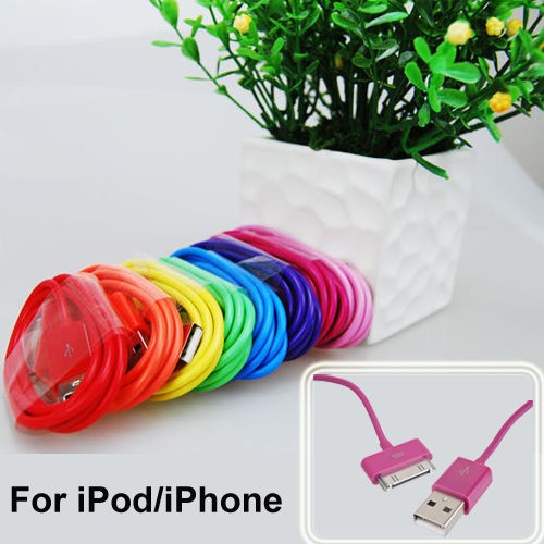   USB Data Sync Charger Cable for i Pod Touch Nano iPhone 4 4S 3G 3GS