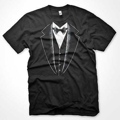 FUNNY NOVELTY TUXEDO PARTY WEDDING PROM COTTON T SHIRT XL