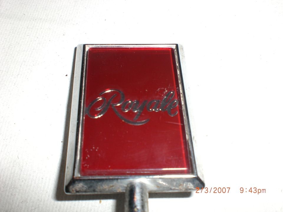 ROYALE Hood Ornament Emblem LEXURY OLD SCHOOL LOWRIDERCAR TRUCK 