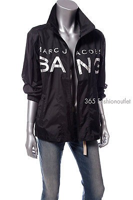 New MARC JACOBS Men and Womens Bang Windbreaker Jakcet Black One Size