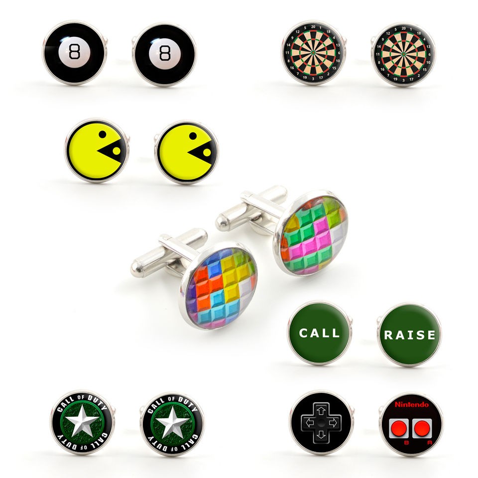   Mens Cufflinks   Games Sports Arcade   Xmas Novalty Gift Jewellery